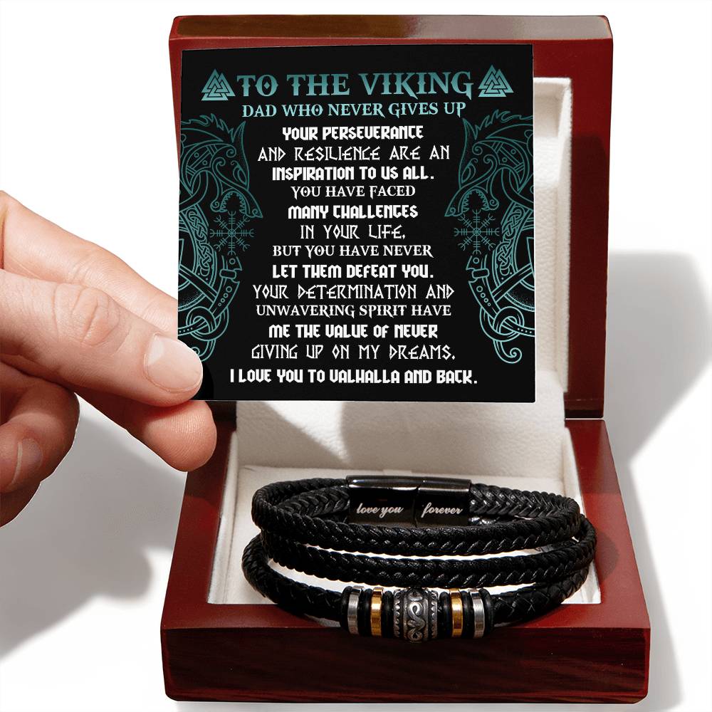 Dad-Never Giving Up-Bracelet