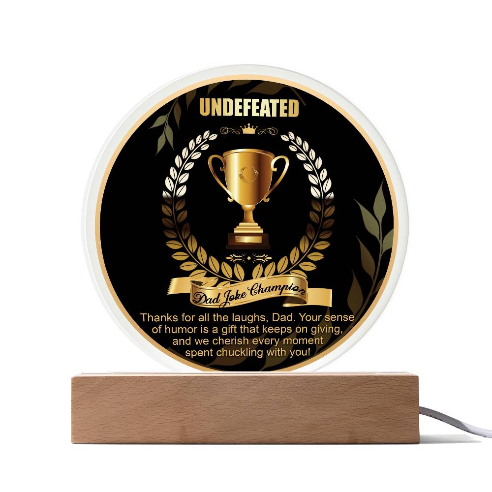 Dad-Dad Joke Champion-Circle Acrylic