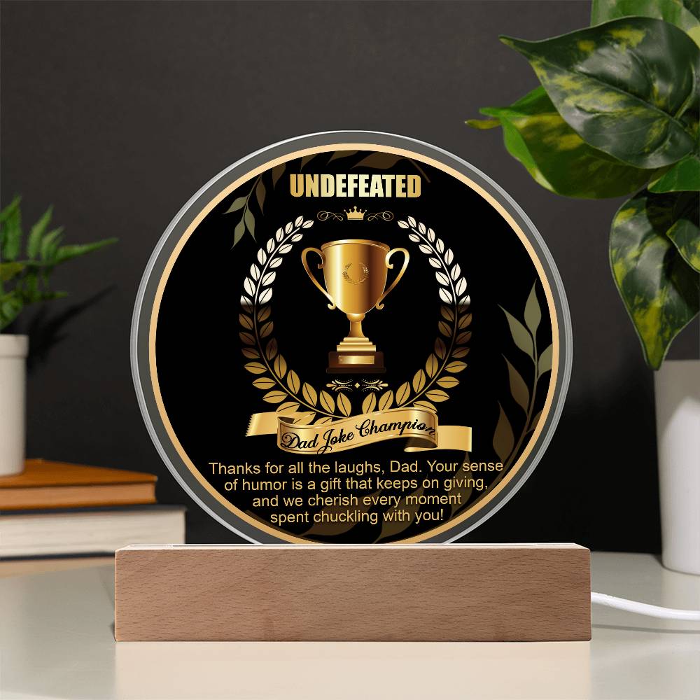 Dad-Dad Joke Champion-Circle Acrylic