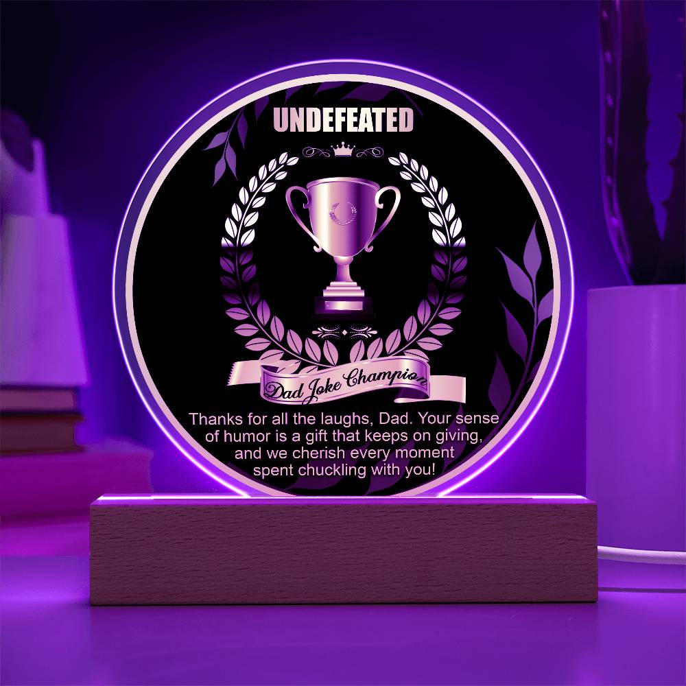 Dad-Dad Joke Champion-Circle Acrylic
