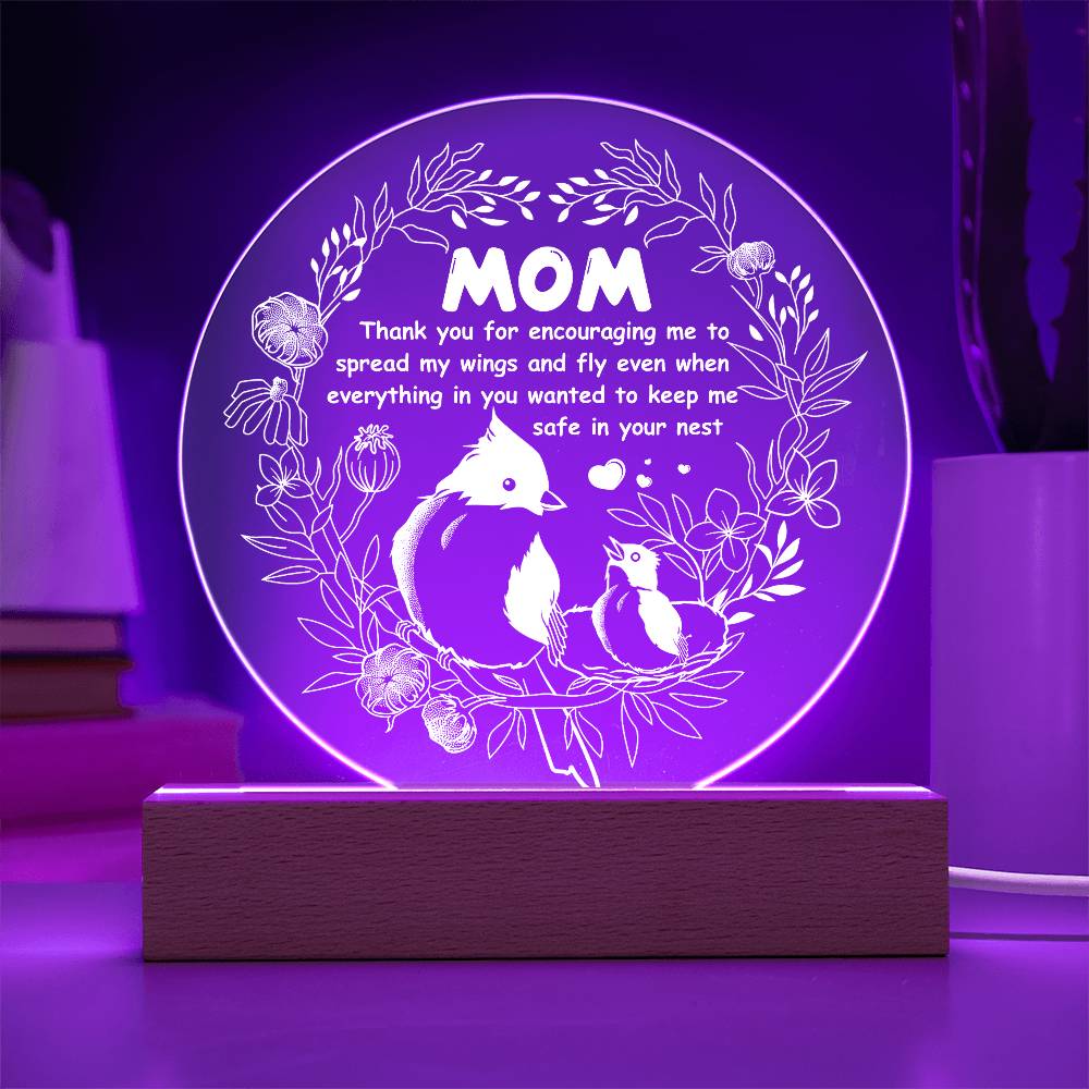 Mom-Keep Me Safe-Circle Acrylic