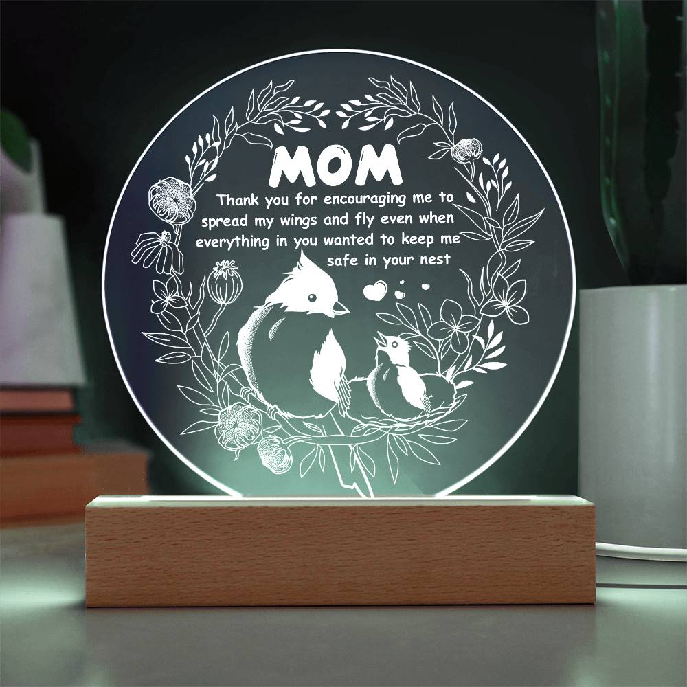 Mom-Keep Me Safe-Circle Acrylic