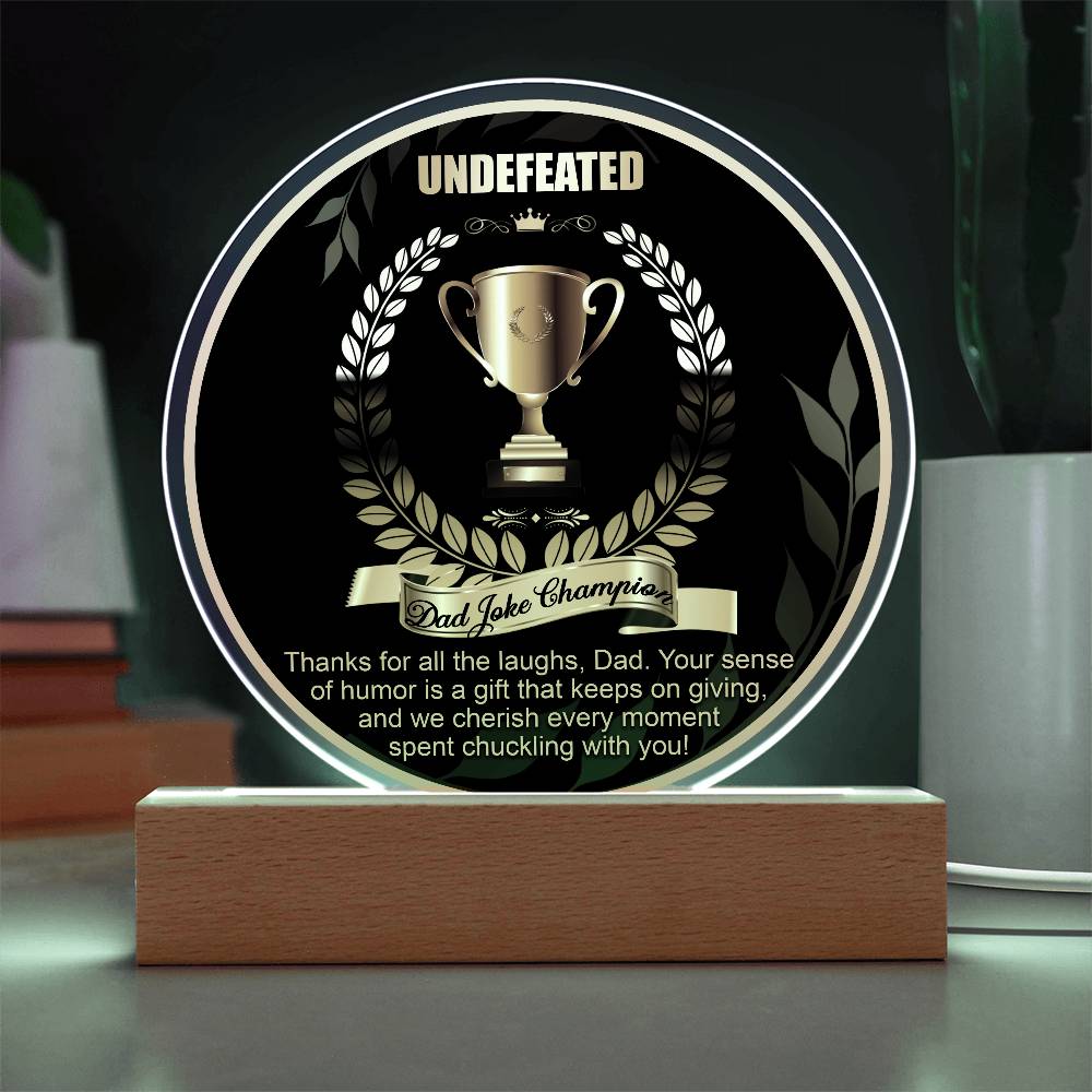 Dad-Dad Joke Champion-Circle Acrylic