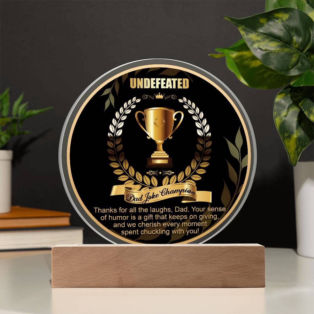 Dad-Dad Joke Champion-Circle Acrylic