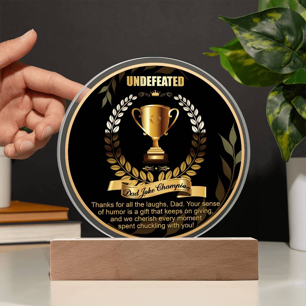 Dad-Dad Joke Champion-Circle Acrylic