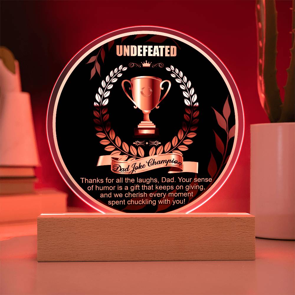 Dad-Dad Joke Champion-Circle Acrylic