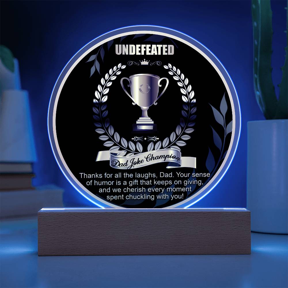Dad-Dad Joke Champion-Circle Acrylic