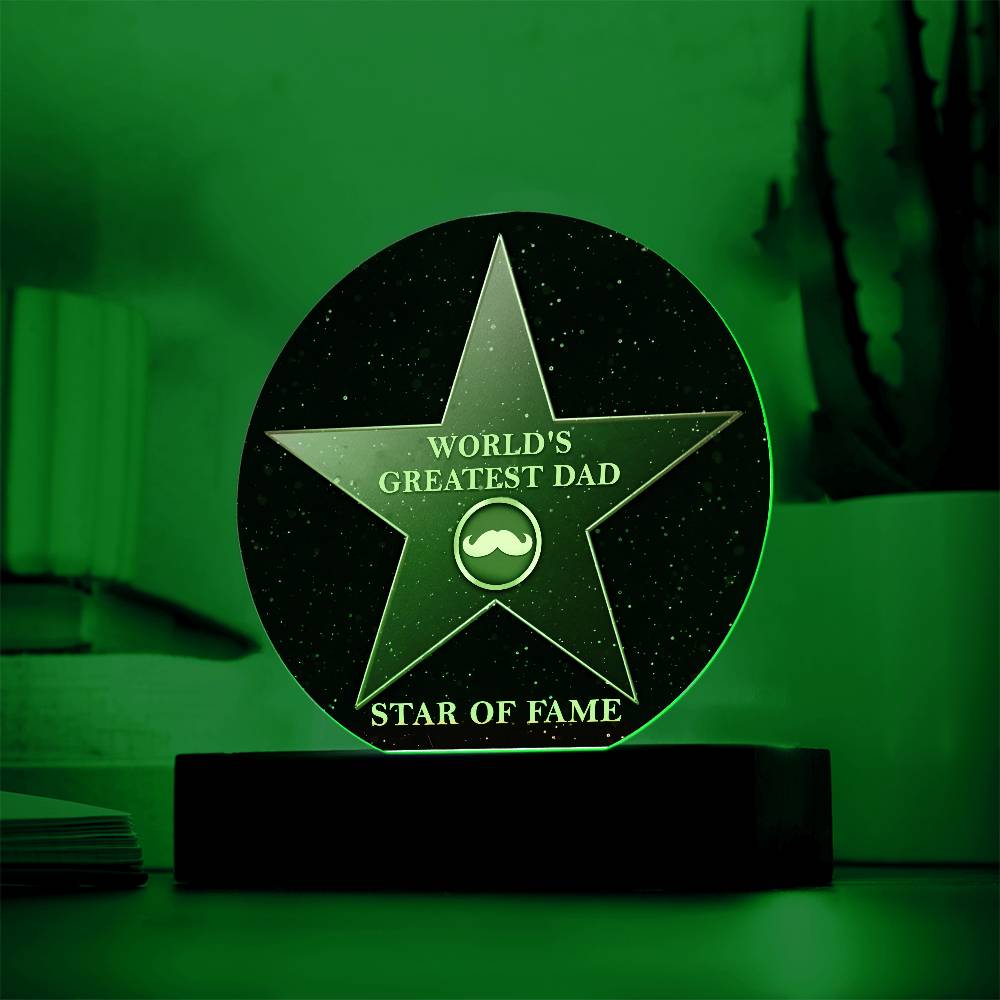 Dad-Greatest Dad-Circle Acrylic