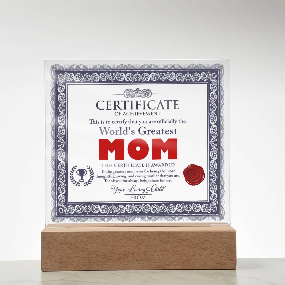 Mom-World's Greatest Mom-Acrylic