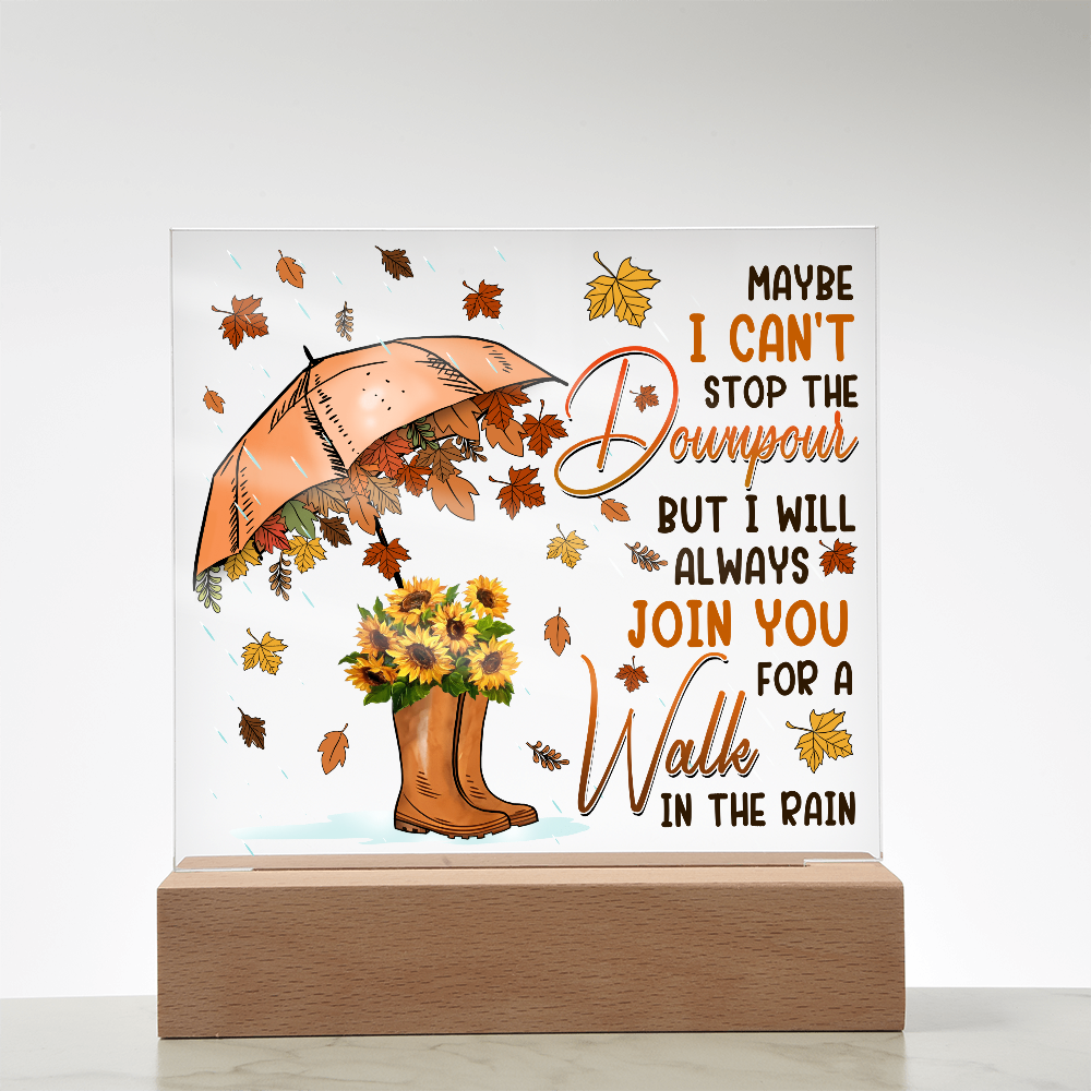 Friend-In The Rain-Acrylic