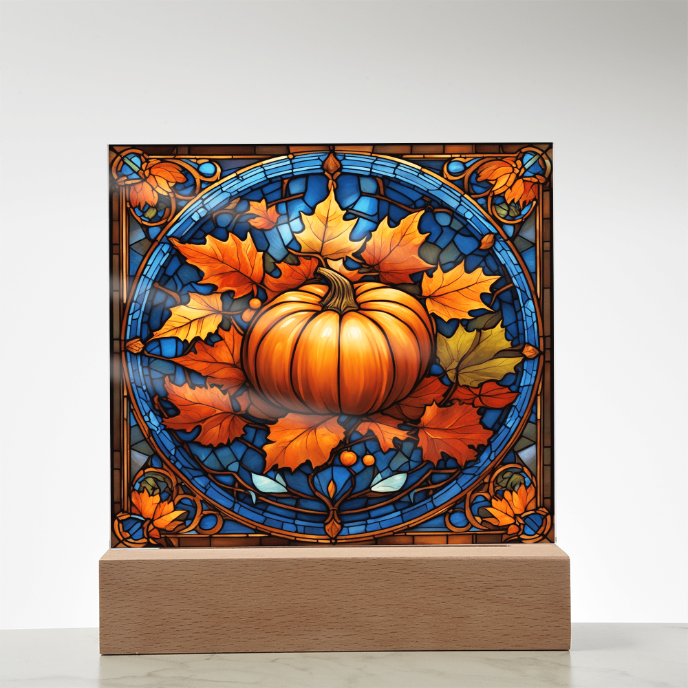 Stained Glass Pumpkin Thankgivings-Acrylic