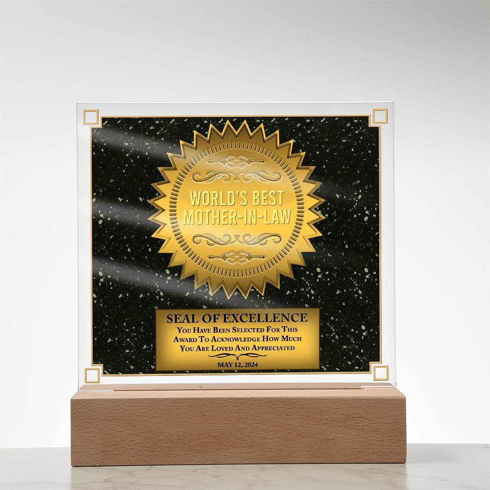 Mother-In-Law-Seal Of Excellence-Acrylic