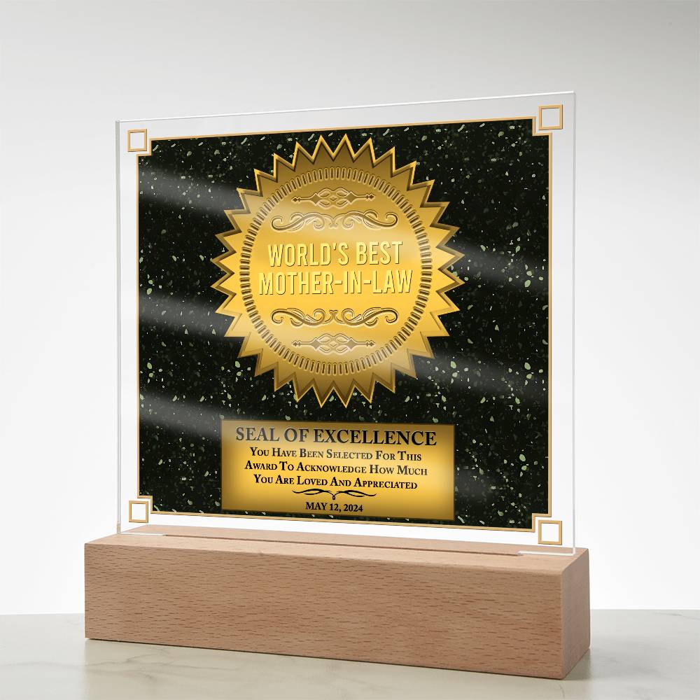 Mother-In-Law-Seal Of Excellence-Acrylic