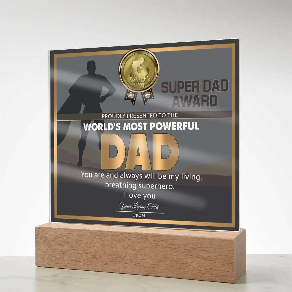 Dad-Super Dad Award-Acrylic