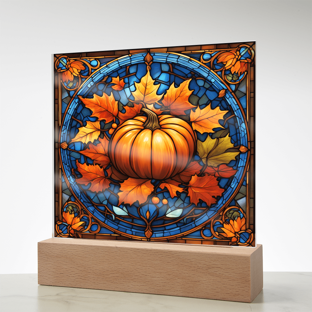 Stained Glass Pumpkin Thankgivings-Acrylic
