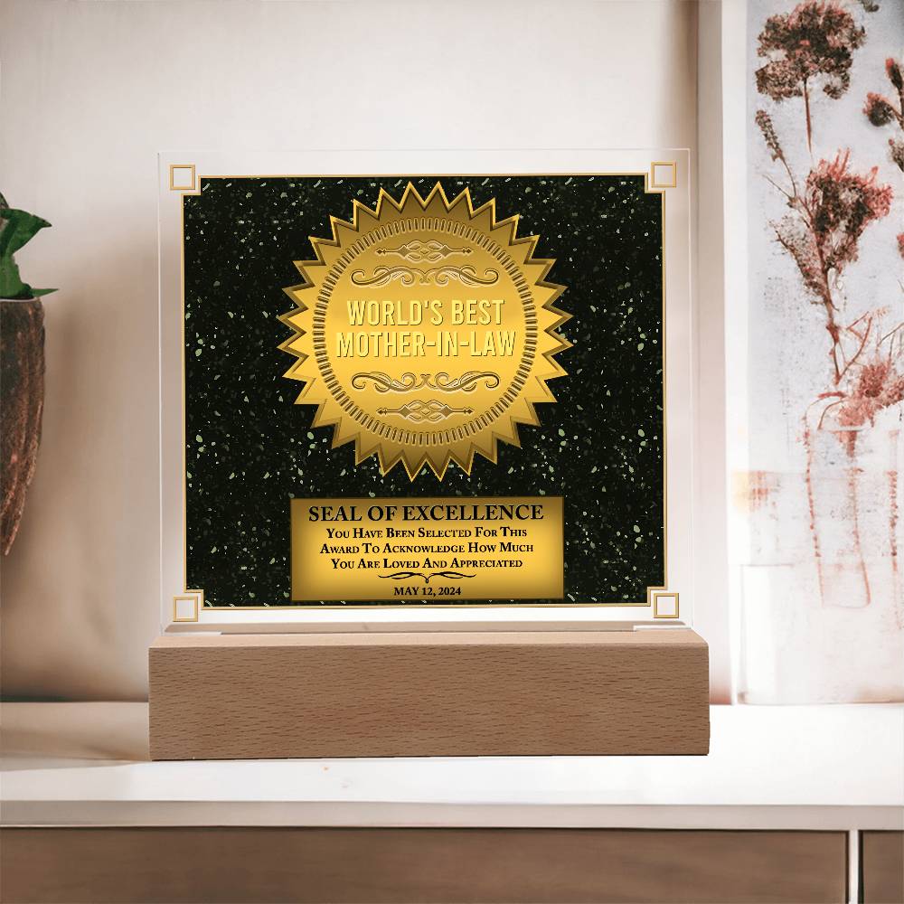 Mother-In-Law-Seal Of Excellence-Acrylic