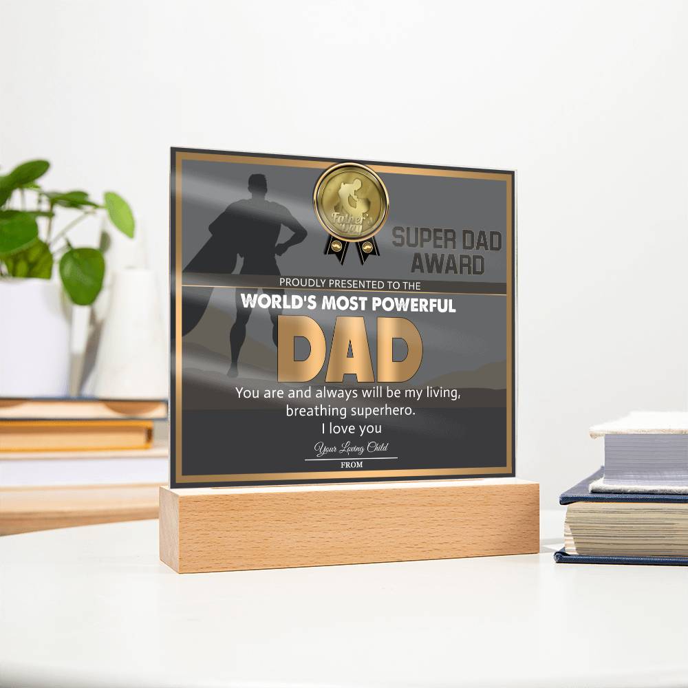 Dad-Super Dad Award-Acrylic