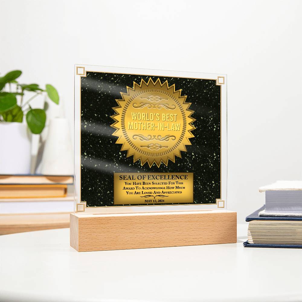 Mother-In-Law-Seal Of Excellence-Acrylic