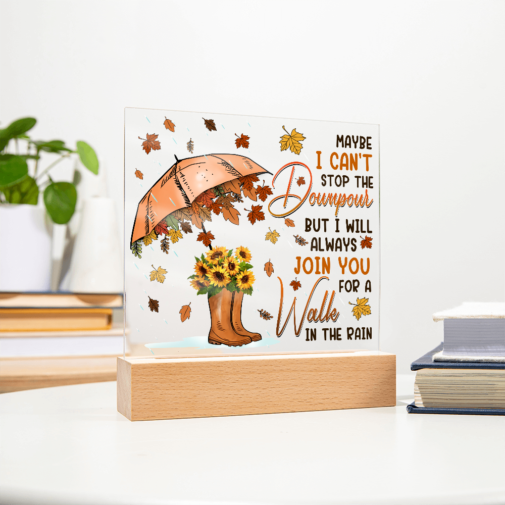 Friend-In The Rain-Acrylic