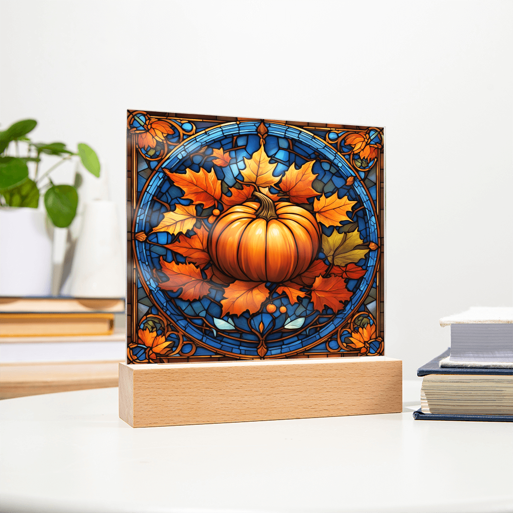 Stained Glass Pumpkin Thankgivings-Acrylic
