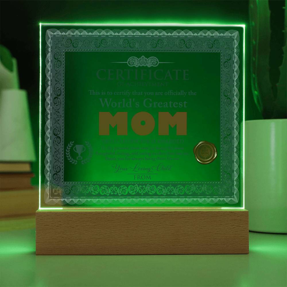 Mom-World's Greatest Mom-Acrylic