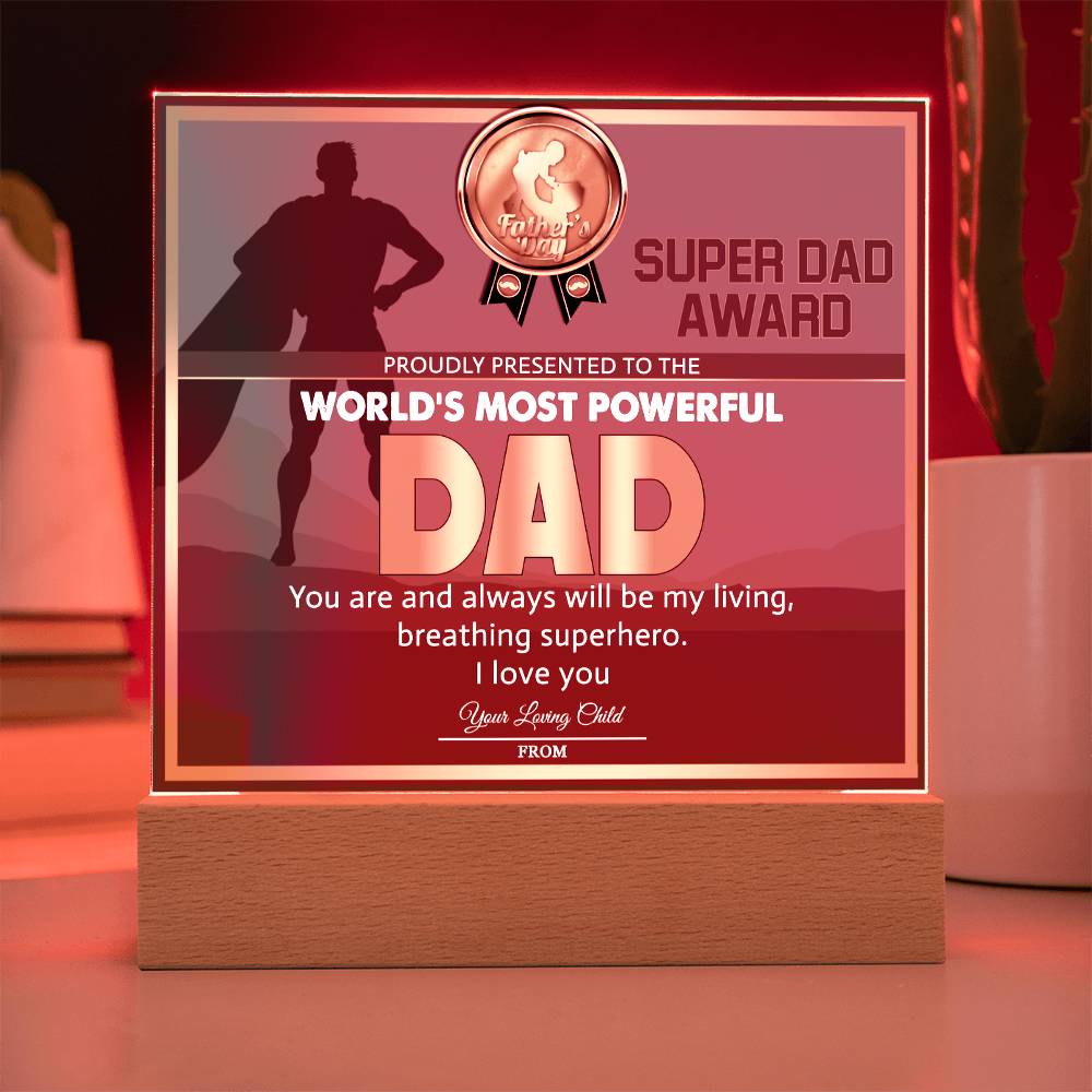 Dad-Super Dad Award-Acrylic