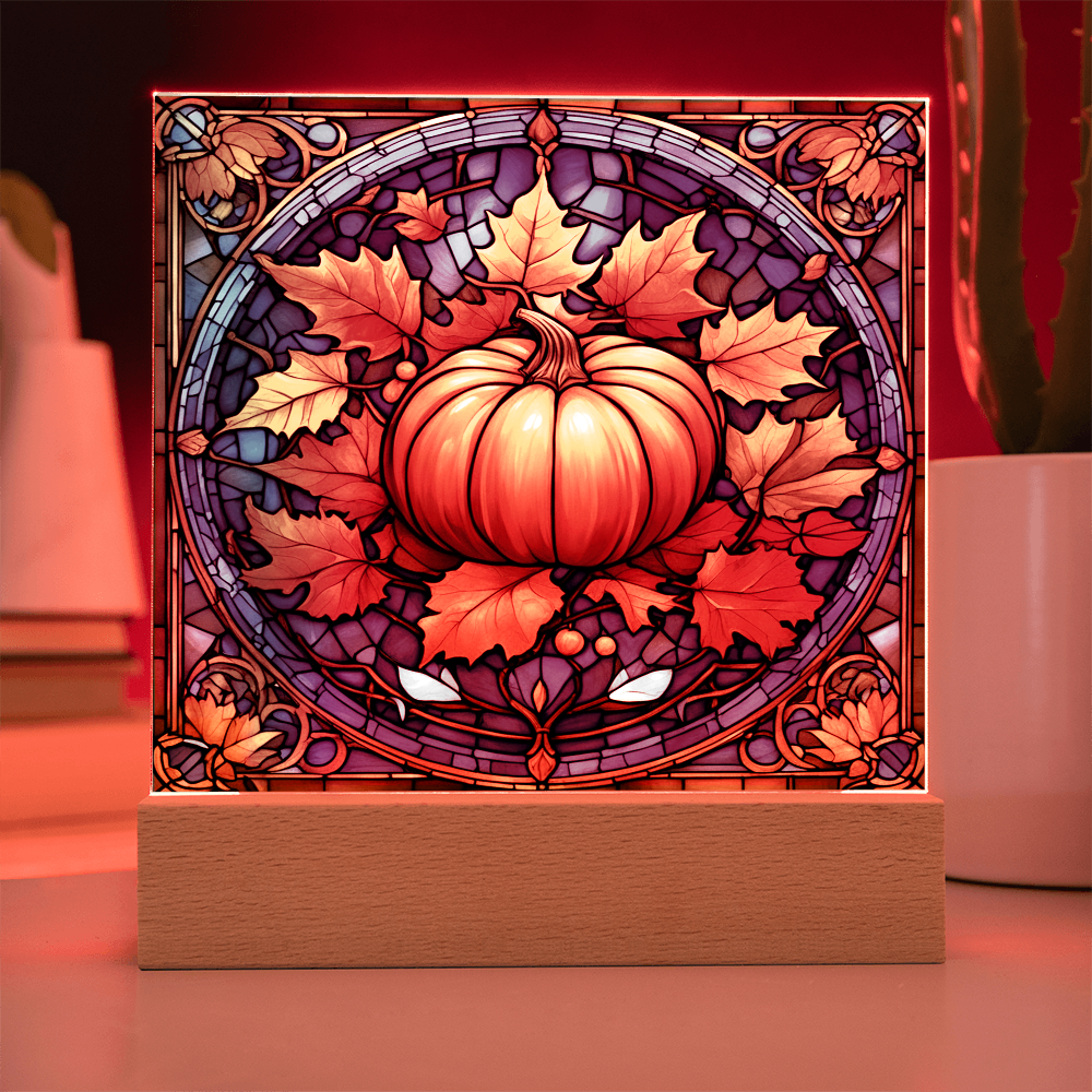 Stained Glass Pumpkin Thankgivings-Acrylic