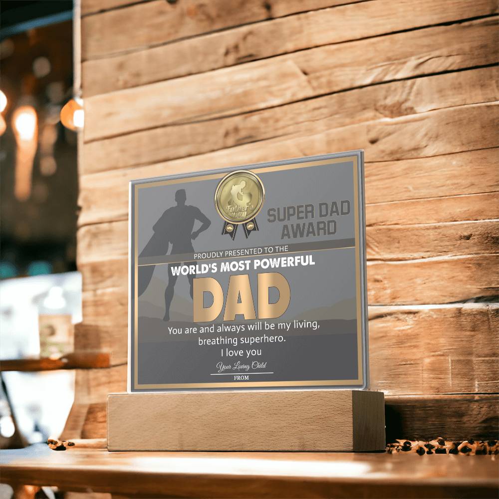 Dad-Super Dad Award-Acrylic