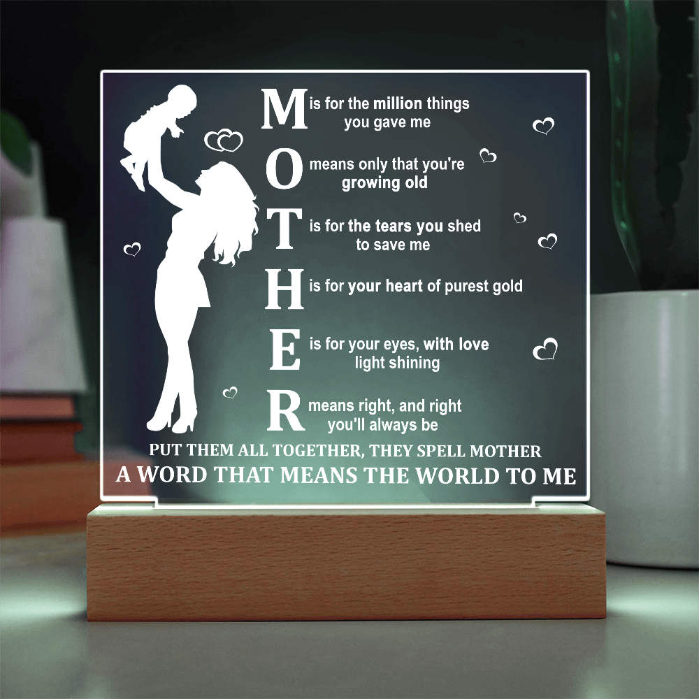 Mom-Means The World-Acrylic