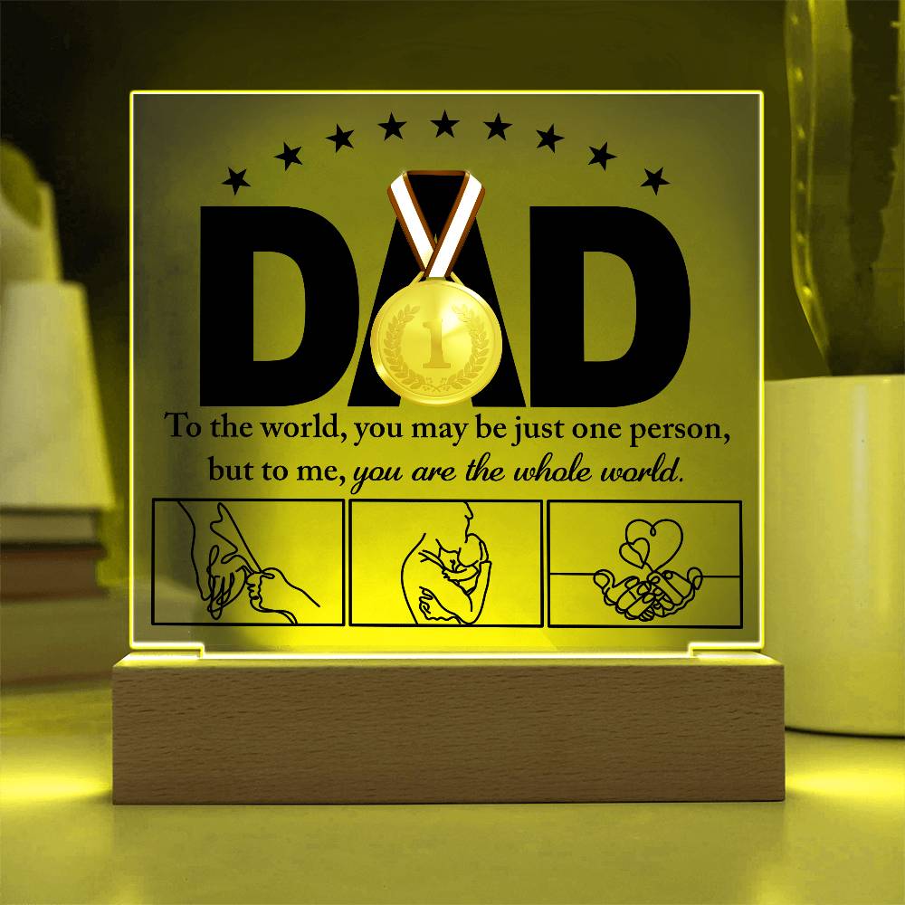 Dad-The Whole World-Acrylic