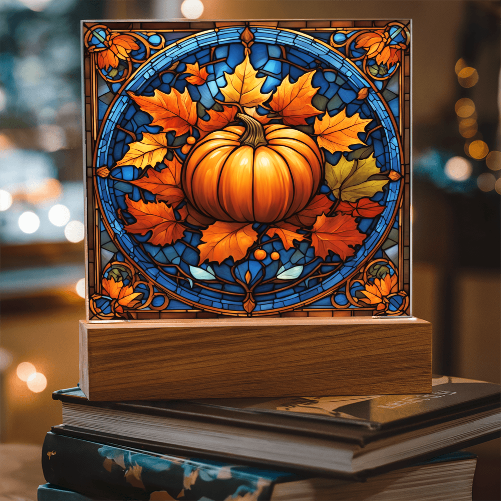 Stained Glass Pumpkin Thankgivings-Acrylic