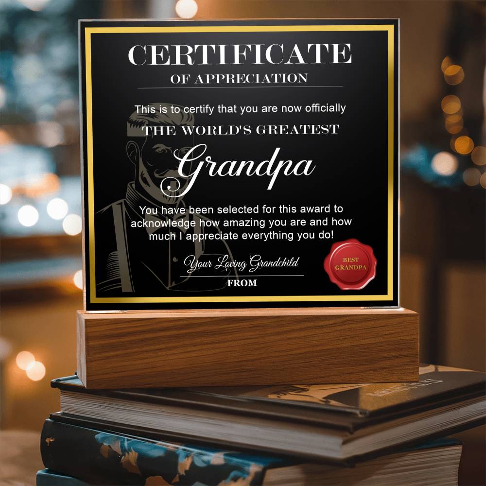 Grandpa-World_s Greatest Grandpa-Acrylic