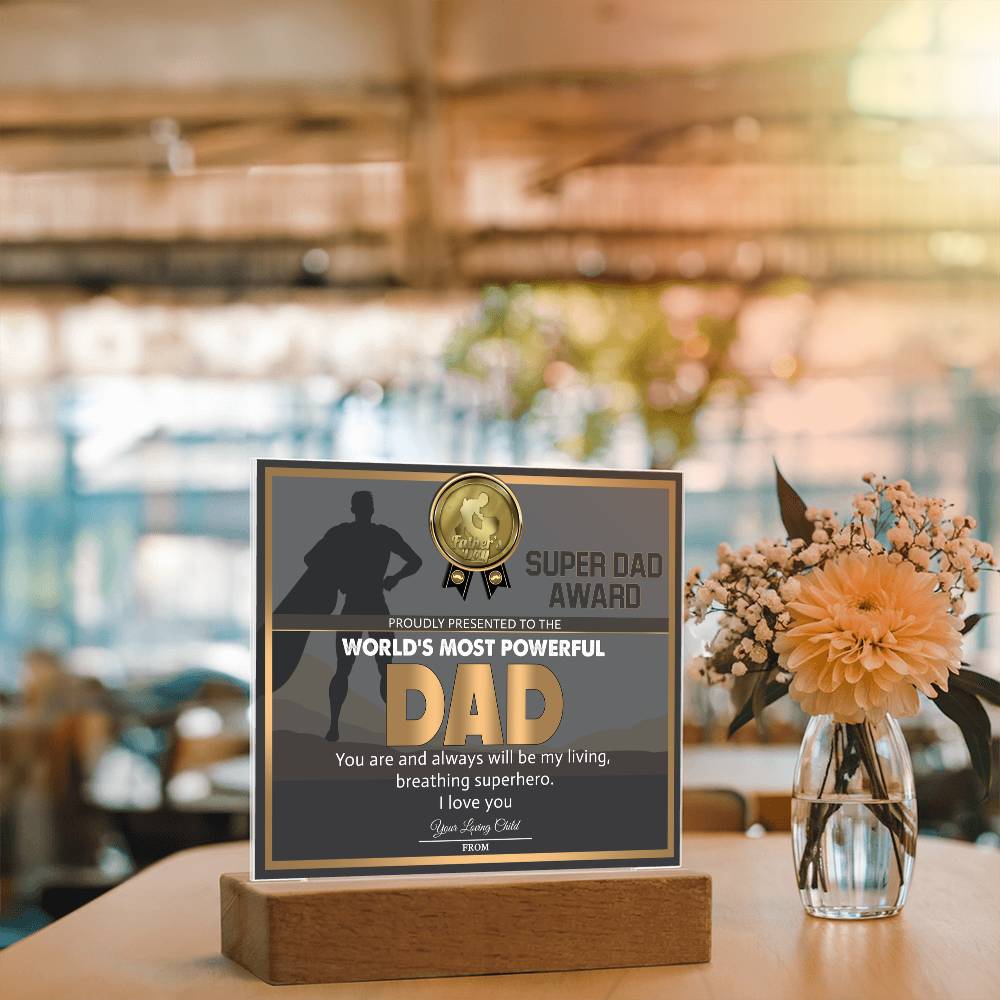 Dad-Super Dad Award-Acrylic