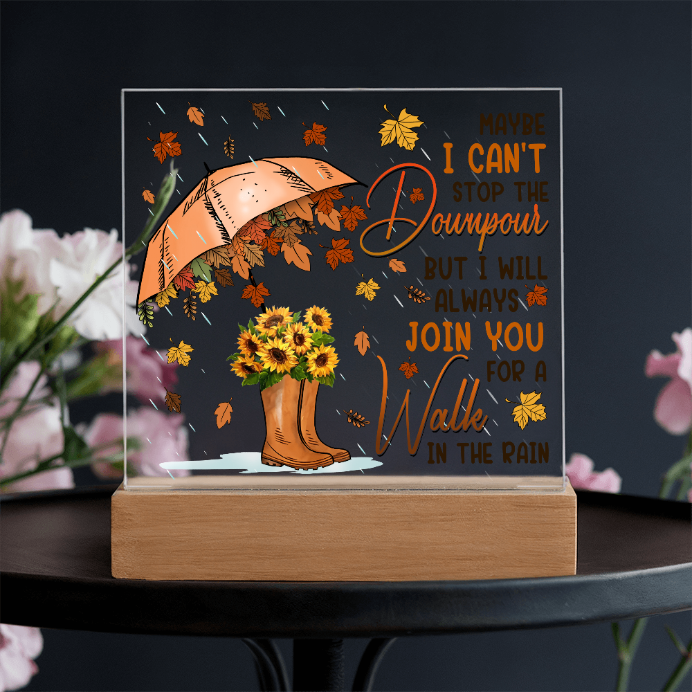 Friend-In The Rain-Acrylic