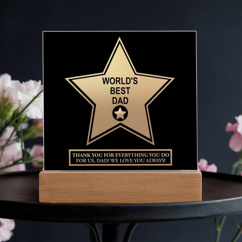 Dad-World_s Best Dad-Acrylic