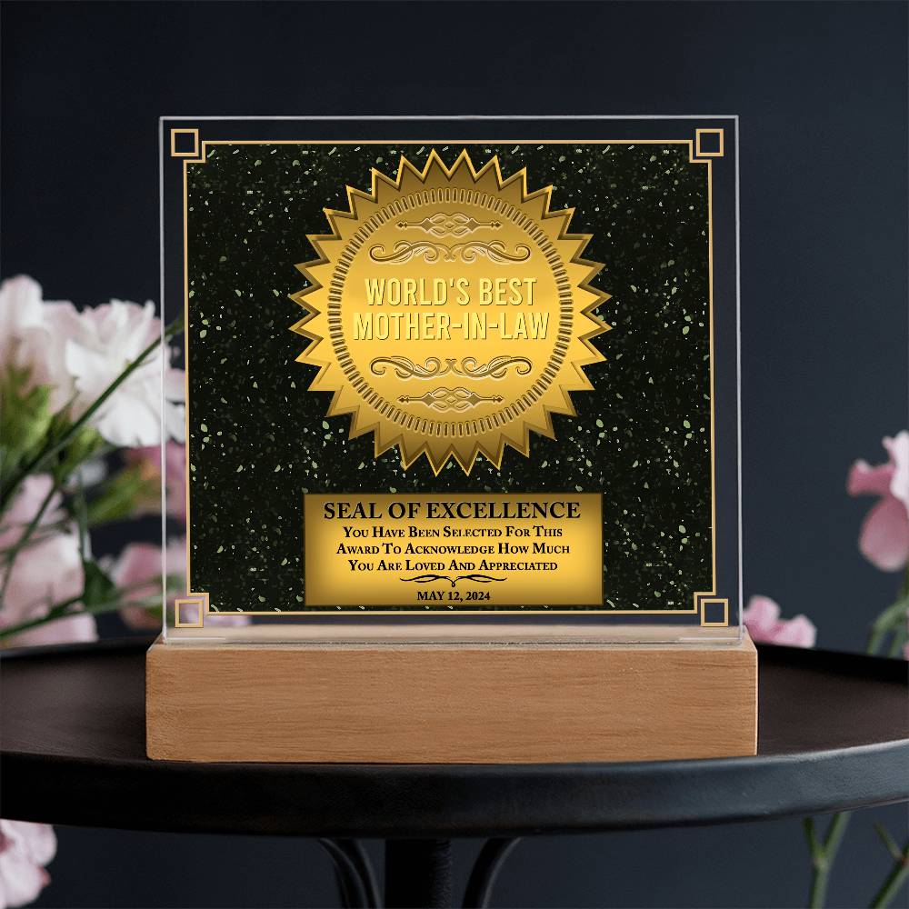 Mother-In-Law-Seal Of Excellence-Acrylic