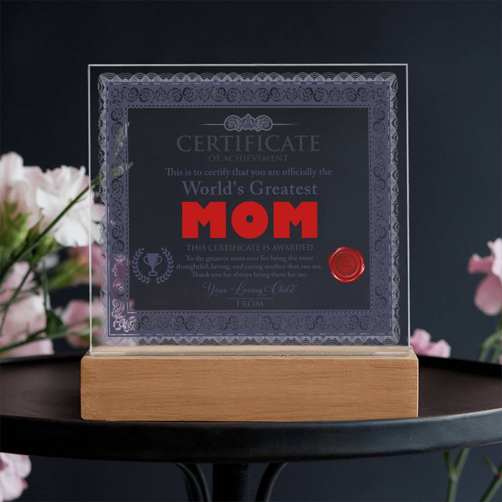 Mom-World's Greatest Mom-Acrylic