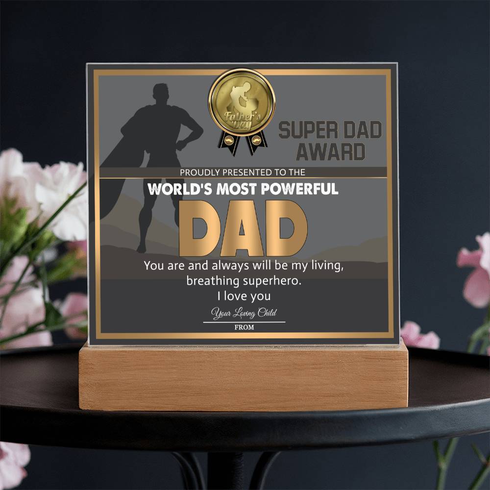 Dad-Super Dad Award-Acrylic