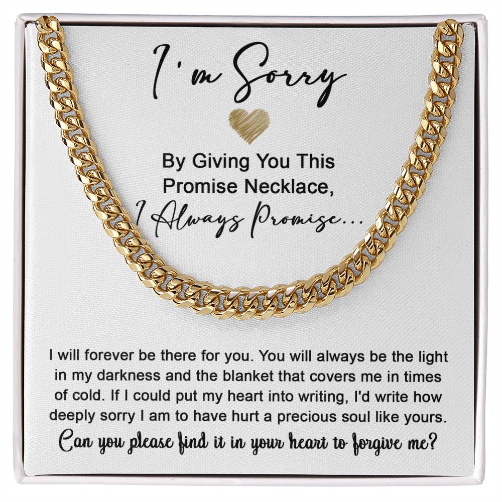 Sorry-Be The Light-Cuban Link Chain