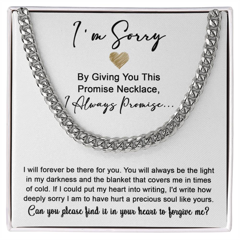 Sorry-Be The Light-Cuban Link Chain
