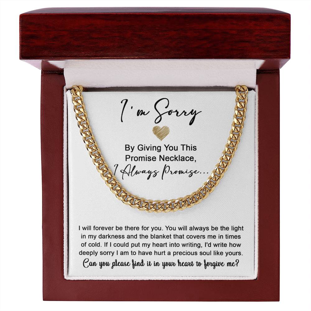 Sorry-Be The Light-Cuban Link Chain