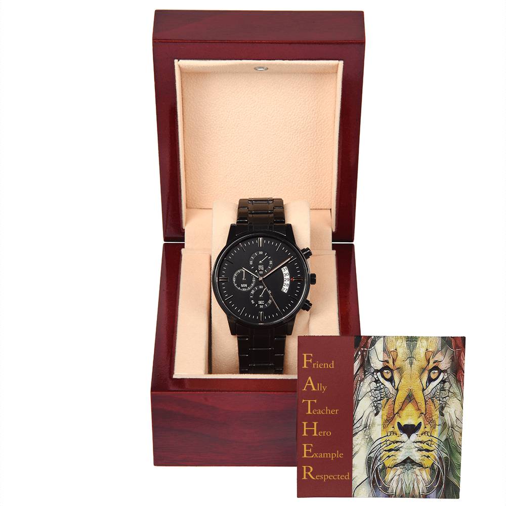 Dad-Respected-Metal Chronograph Watch