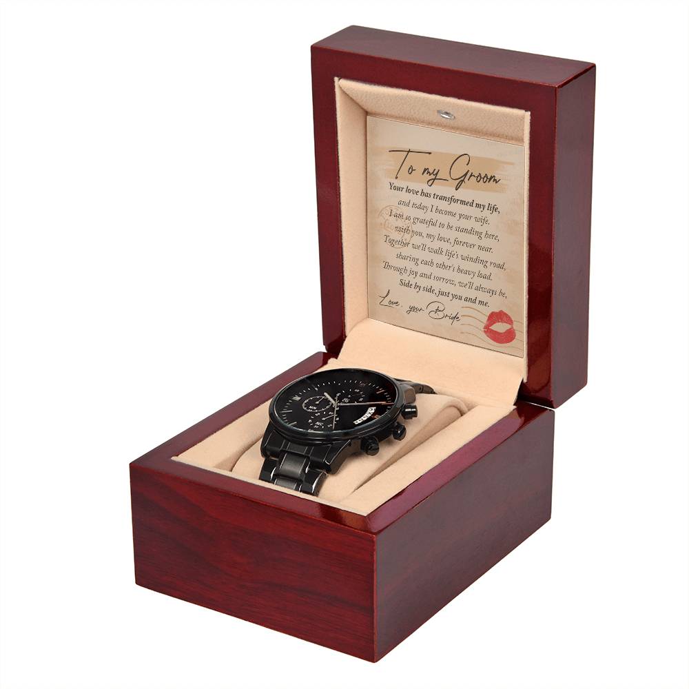 Groom-You And Me-Metal Chronograph Watch