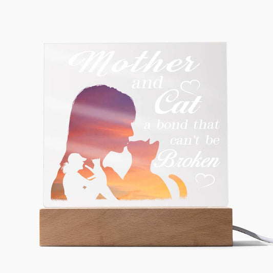 Mother & Cat-Acrylic