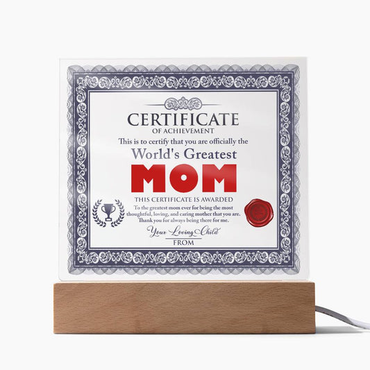 Mom-World's Greatest Mom-Acrylic