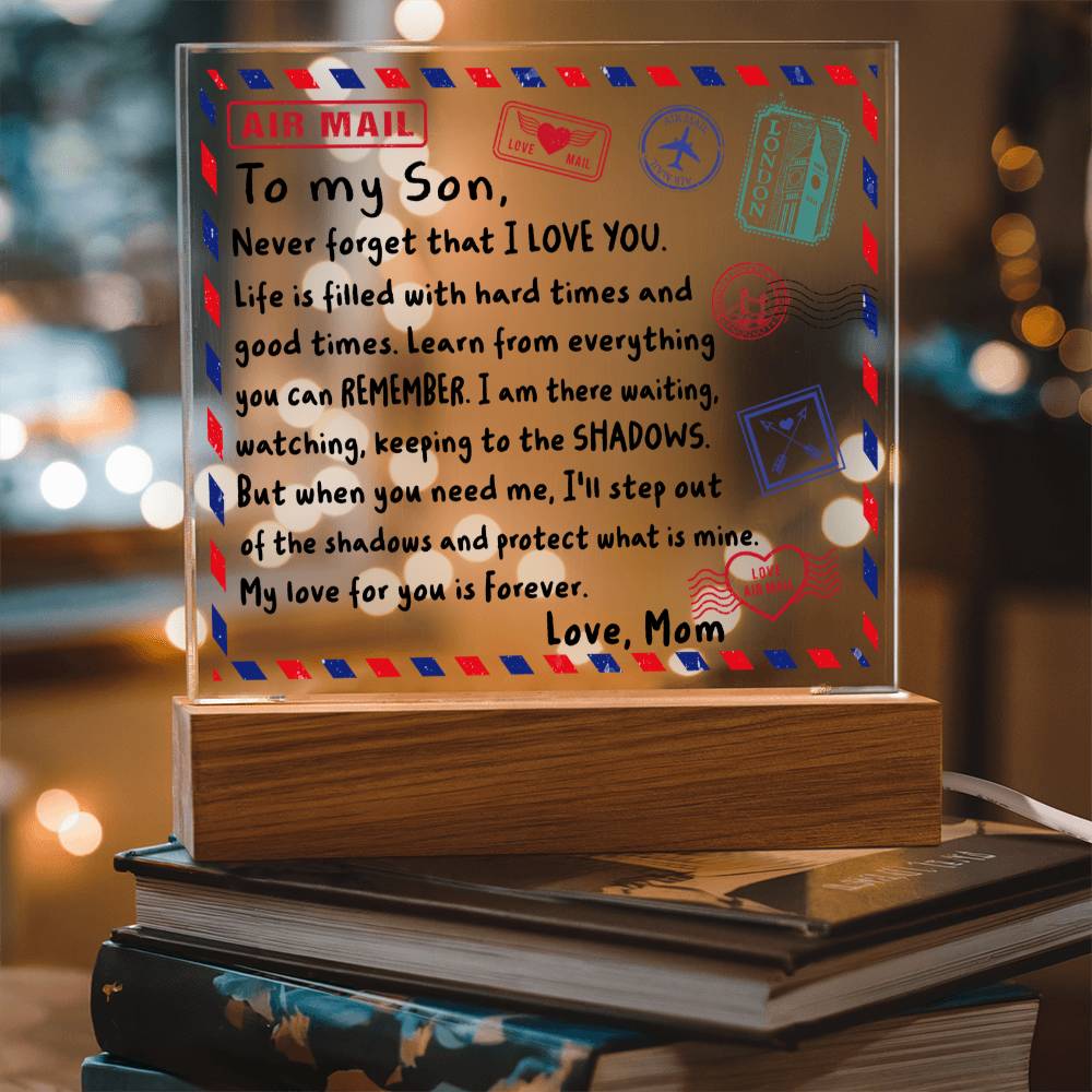 Envelope To My Son-Mom-Acrylic