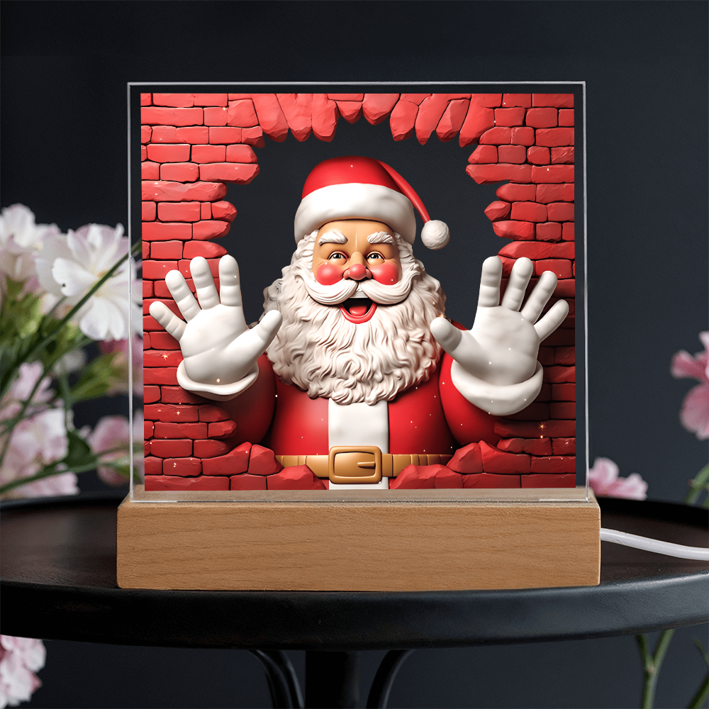 Christmas-Santa Claus 3D-Acrylic