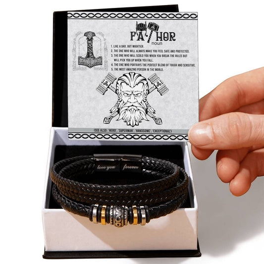 Dad-Safe And Protected-Bracelet