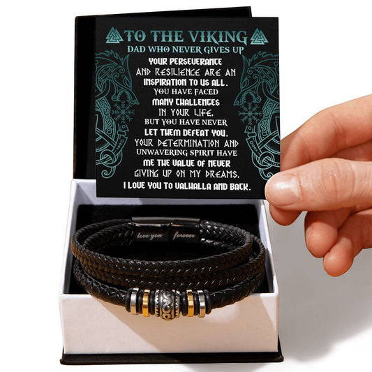 Dad-Never Giving Up-Bracelet