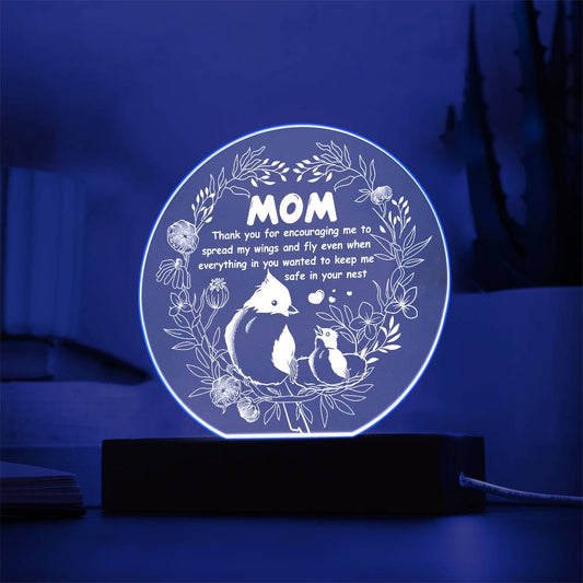 Mom-Keep Me Safe-Circle Acrylic